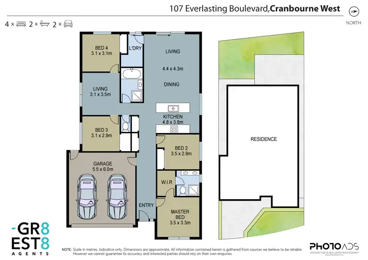 Floorplan of Homely house listing, 107 Everlasting Boulevard, Cranbourne West VIC 3977