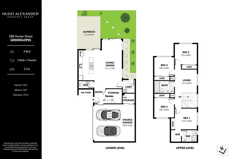 Floorplan of Homely townhouse listing, 58B Hunter Street, Greenslopes QLD 4120