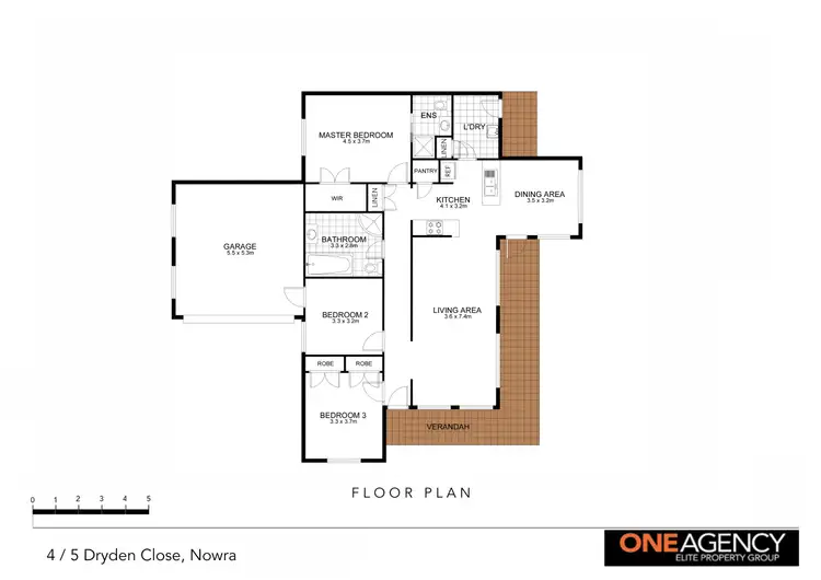Floorplan of Homely unit listing, 4/5 Dryden Close, Nowra NSW 2541