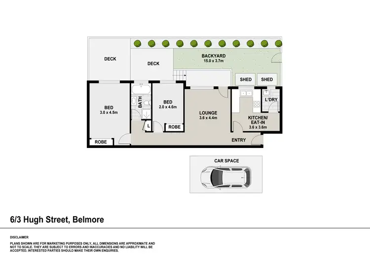 Floorplan of Homely apartment listing, 6/3 Hugh Street, Belmore NSW 2192