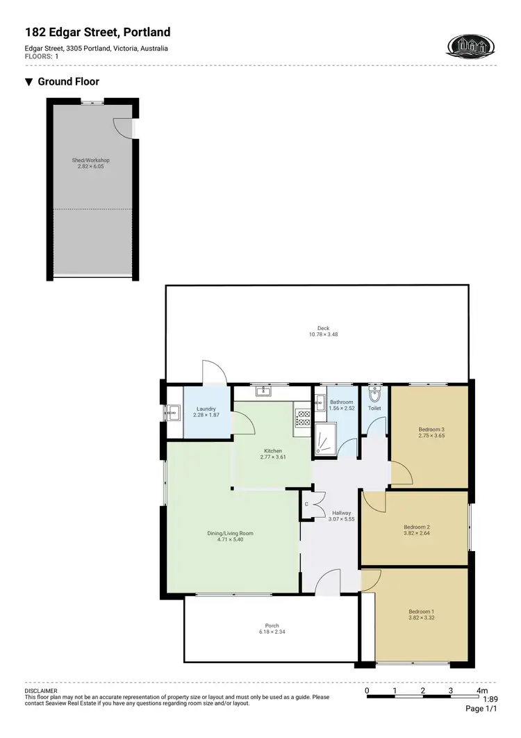Floorplan of Homely house listing, 182 Edgar Street, Portland VIC 3305