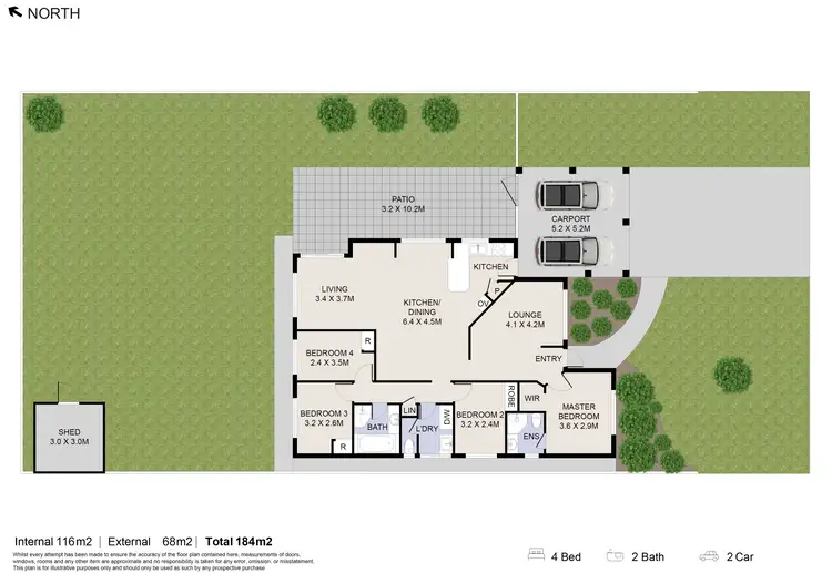 Floorplan of Homely house listing, 11 Wooramel Way, Cooloongup WA 6168