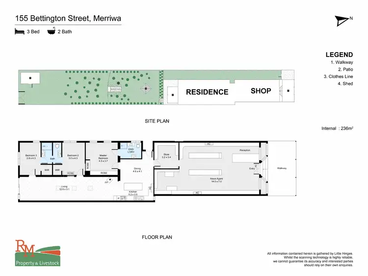 Floorplan of Homely house listing, 155 BETTINGTON STREET, Merriwa NSW 2329