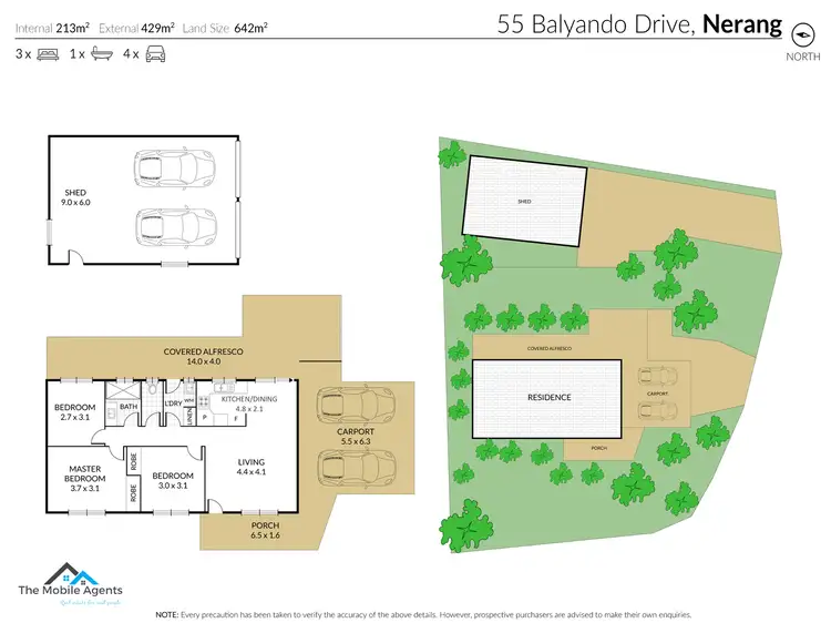 Floorplan of Homely house listing, 55 Balyando Drive, Nerang QLD 4211
