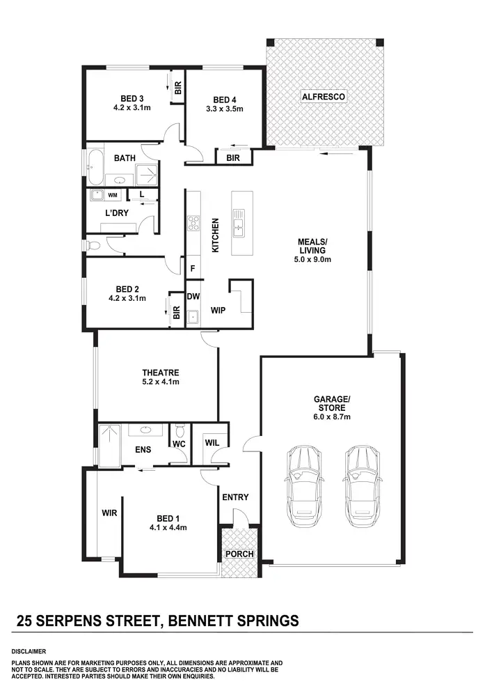 Floorplan of Homely house listing, 25 Serpens Street, Bennett Springs WA 6063