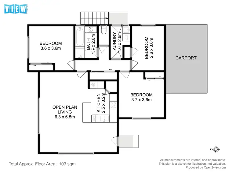 Floorplan of Homely unit listing, 1/21 Lucas Place, Brighton TAS 7030