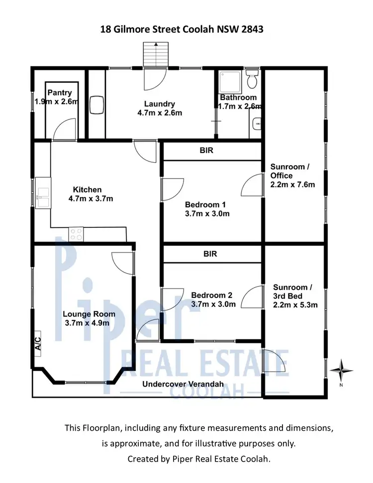 Floorplan of Homely house listing, 18 Gilmore Street, Coolah NSW 2843