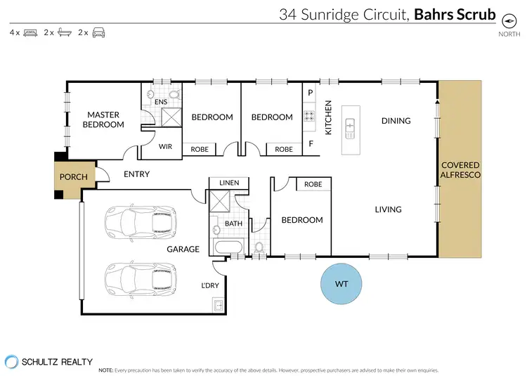 Floorplan of Homely house listing, 34 Sunridge Circuit, Bahrs Scrub QLD 4207