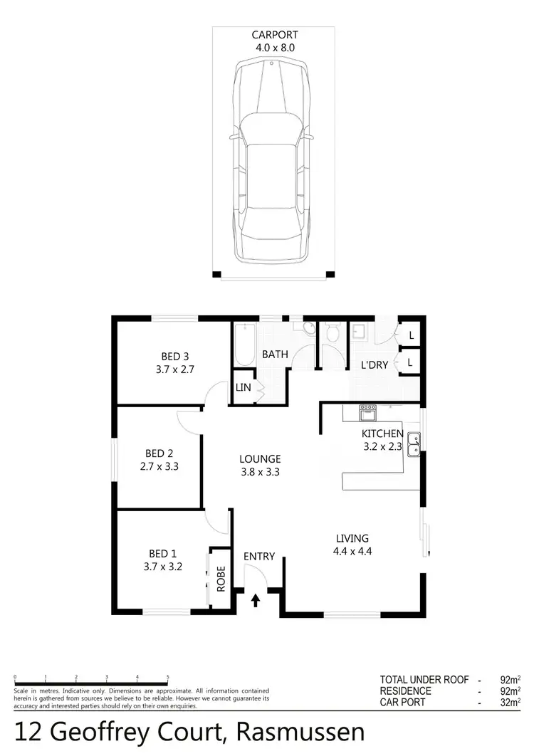 Floorplan of Homely house listing, 12 Geoffrey Court, Rasmussen QLD 4815