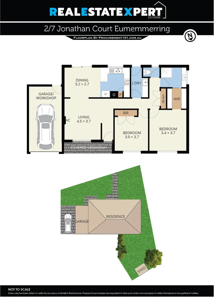 Floorplan of Homely unit listing, 2/7 Jonathan Court, Eumemmerring VIC 3177