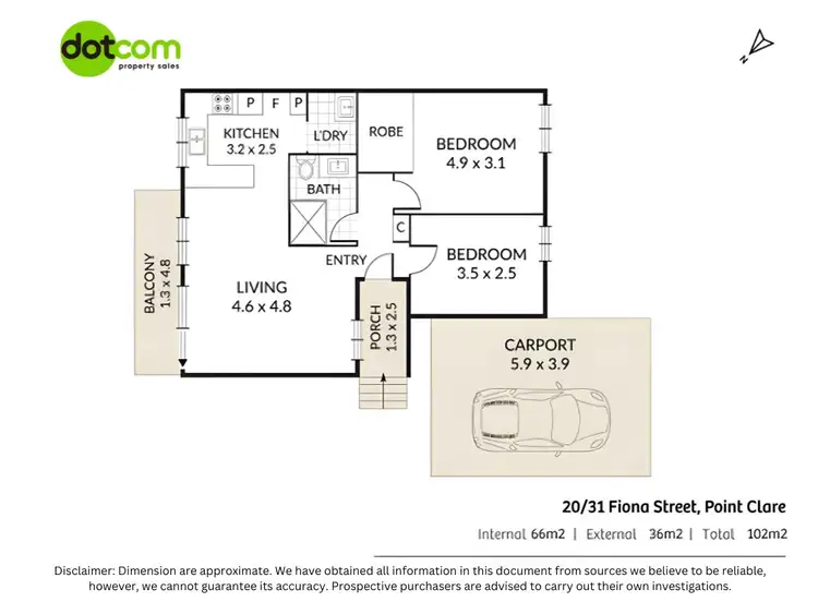 Floorplan of Homely house listing, 20/31 Fiona Street, Point Clare NSW 2250