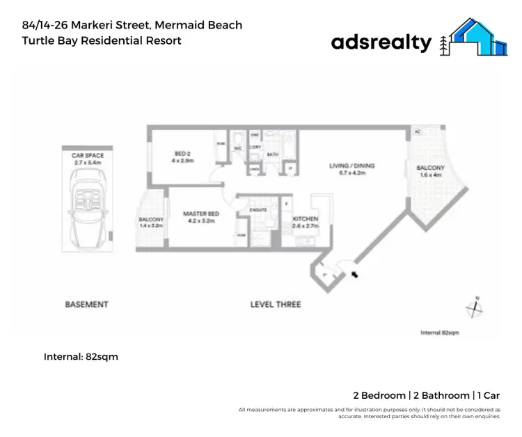 Floorplan of Homely apartment listing, 84/14-26 Markeri Street, Mermaid Beach QLD 4218