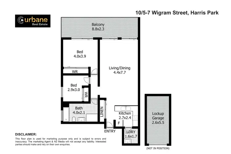 Floorplan of Homely unit listing, 10/5 Wigram Street, Harris Park NSW 2150