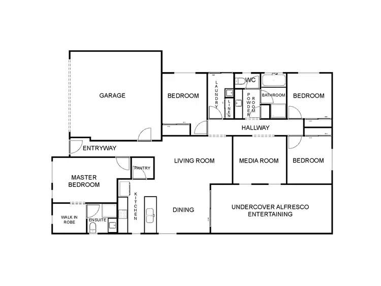 Floorplan of Homely house listing, 10 Chaffey Street, Kootingal NSW 2352