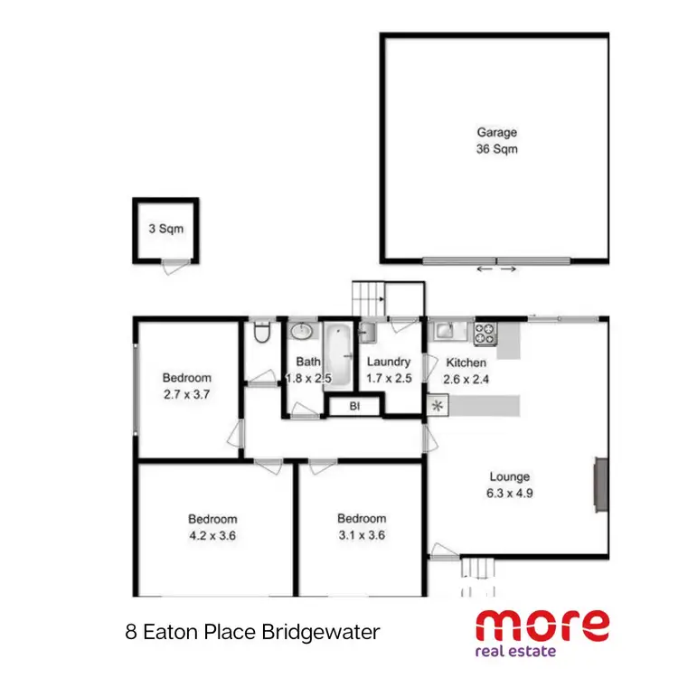Floorplan of Homely house listing, 8 Eaton Place, Bridgewater TAS 7030