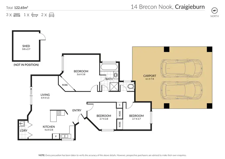 Floorplan of Homely house listing, 14 Brecon Nook, Craigieburn VIC 3064