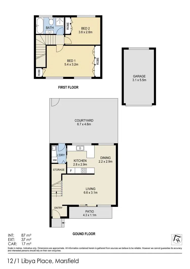 Floorplan of Homely townhouse listing, 12/1 Libya Place, Marsfield NSW 2122