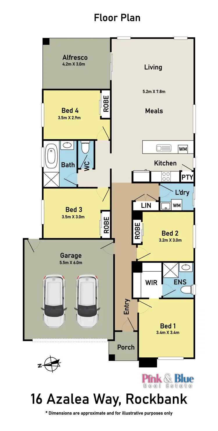 Floorplan of Homely house listing, 16 Azalea Way, Rockbank VIC 3335