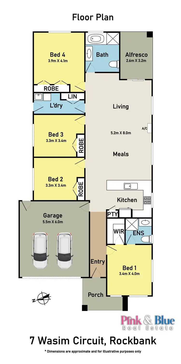 Floorplan of Homely house listing, 7 Wasim Circuit, Rockbank VIC 3335