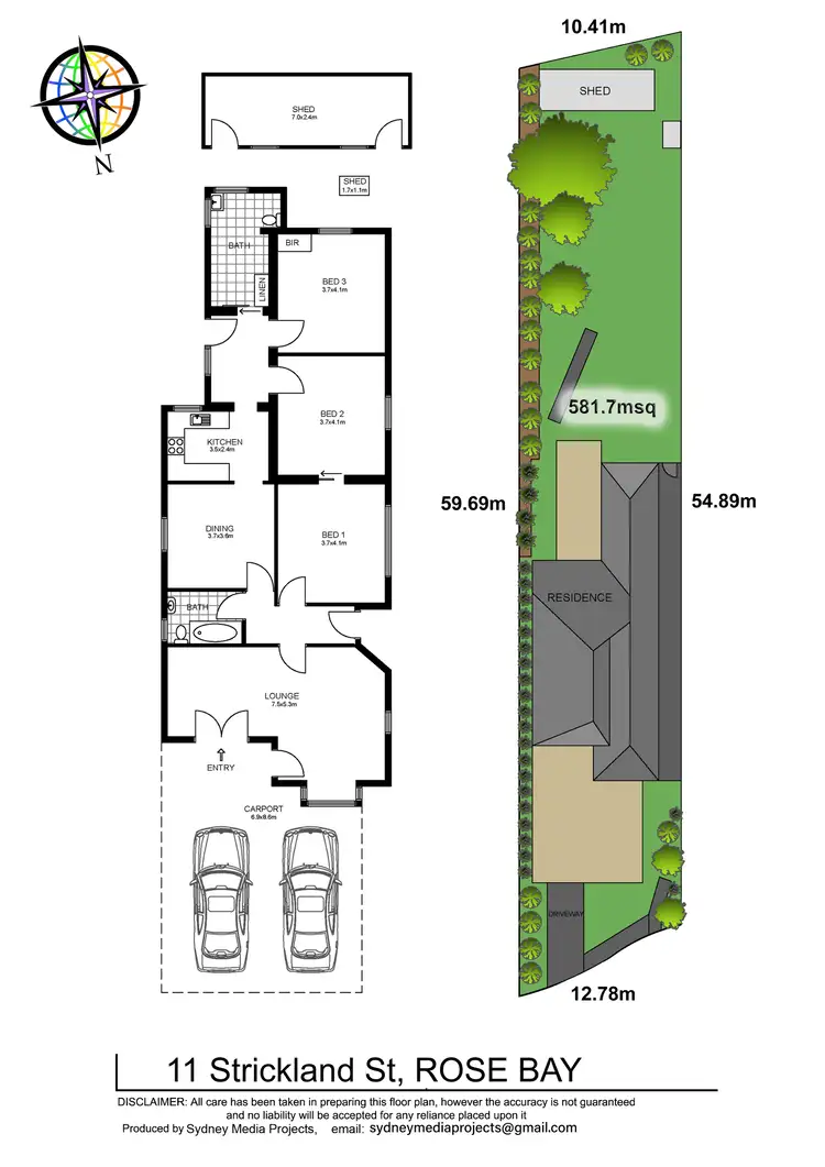 Floorplan of Homely house listing, 11 Strickland Street, Rose Bay NSW 2029