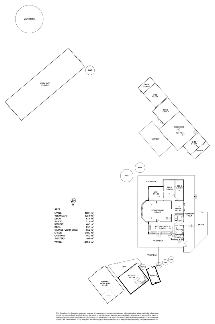 Floorplan of Homely house listing, 191 Detloff Road, Walker Flat SA 5238