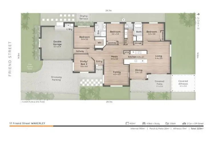 Floorplan of Homely house listing, 17 Friend Street, Wakerley QLD 4154