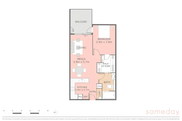 Floorplan of Homely unit listing, 104/148 Flemington Road, Harrison ACT 2914