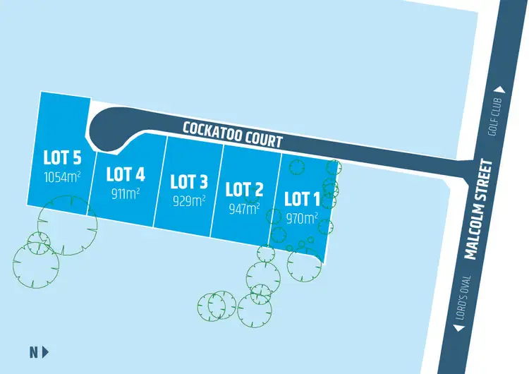 Floorplan of Homely land listing, 1 Cockatoo Court, Mansfield VIC 3722