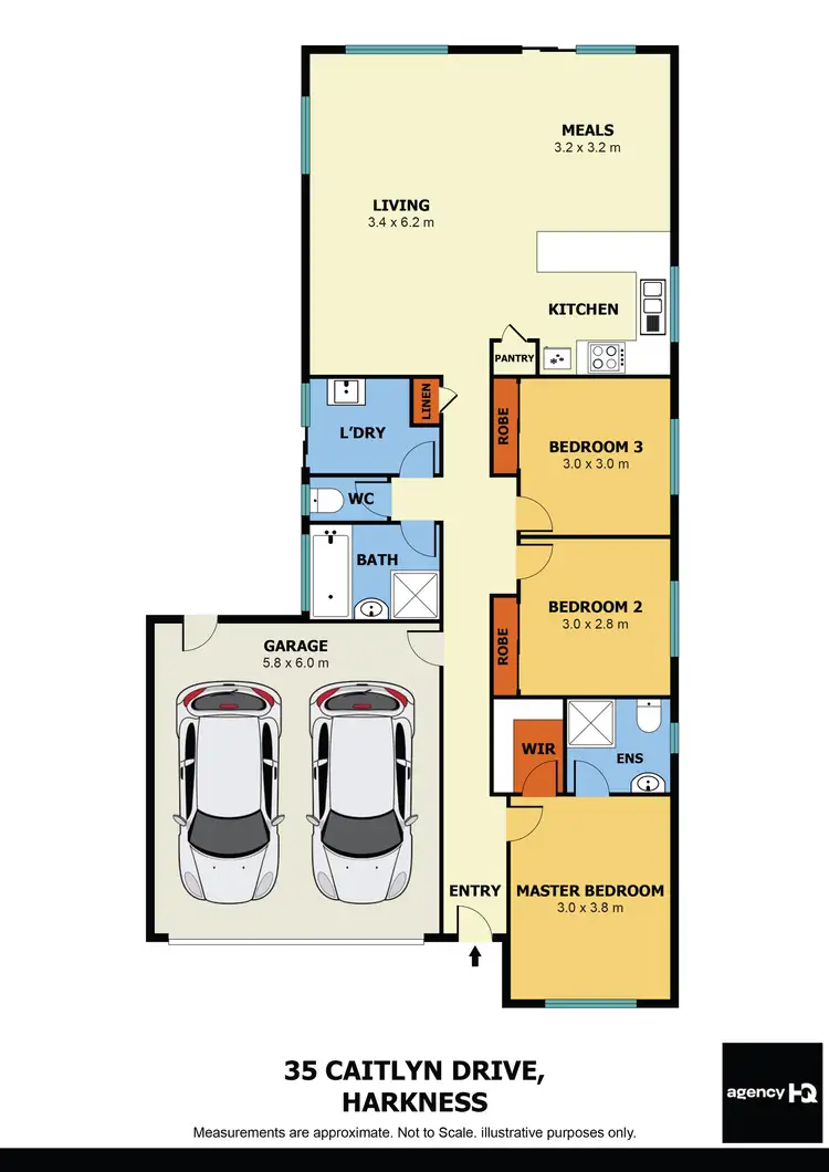 Floorplan of Homely house listing, 35 Caitlyn Drive, Melton West VIC 3337