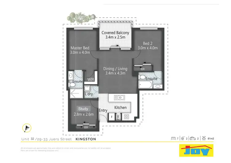 Floorplan of Homely apartment listing, 32/29-33 Juers Street, Kingston QLD 4114