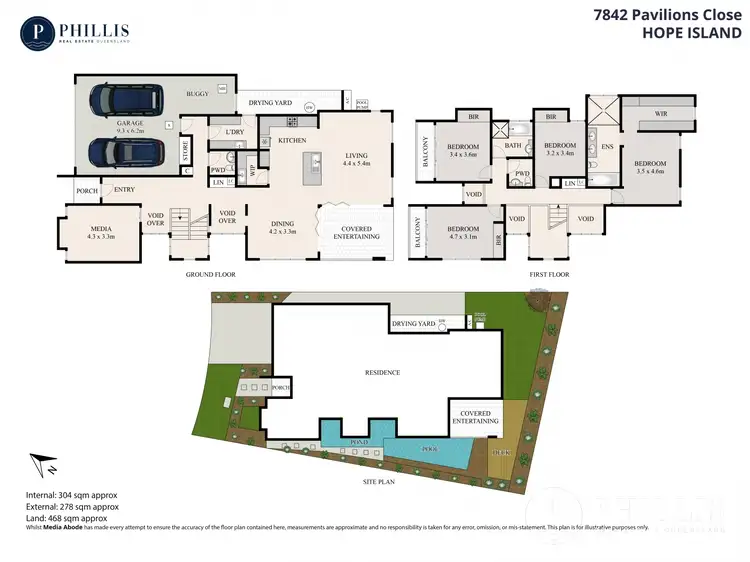 Floorplan of Homely house listing, 7842 Pavilions Close, Hope Island QLD 4212