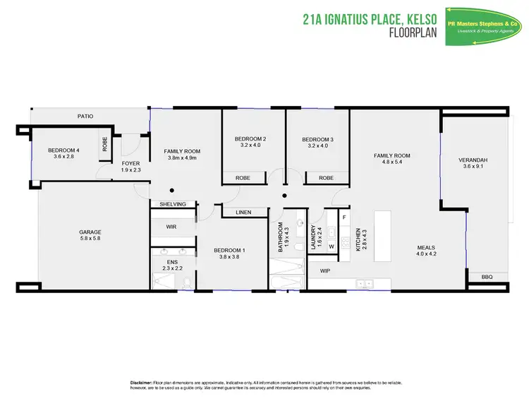 Floorplan of Homely house listing, 21A Ignatius Place, Kelso NSW 2795