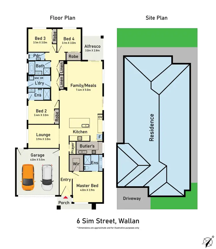 Floorplan of Homely house listing, 6 Sim Street, Wallan VIC 3756