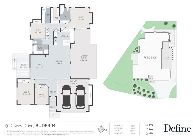 Floorplan of Homely house listing, 13 Dawes Drive, Buderim QLD 4556