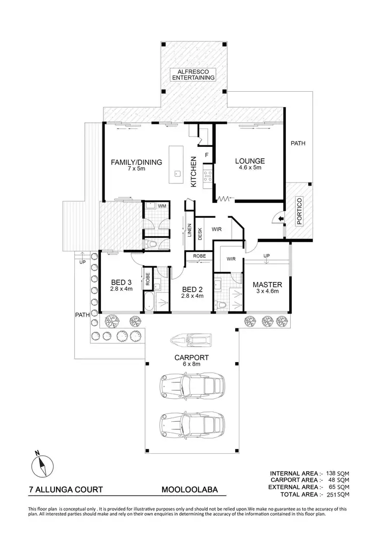 Floorplan of Homely house listing, 7 Allunga Court, Mooloolaba QLD 4557