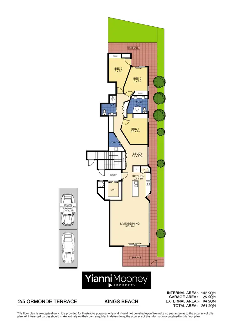 Floorplan of Homely apartment listing, 2/5 Ormonde Terrace, Kings Beach QLD 4551