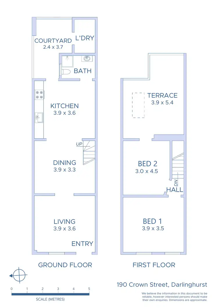 Floorplan of Homely terrace listing, 190 Crown Street, Darlinghurst NSW 2010