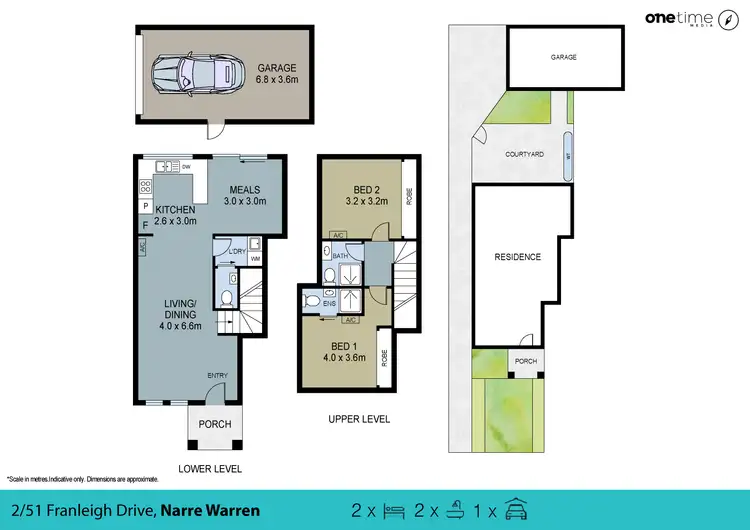 Floorplan of Homely townhouse listing, 2/51 Franleigh Drive, Narre Warren VIC 3805