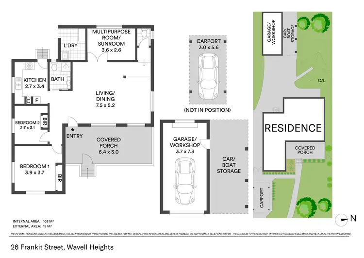 Floorplan of Homely house listing, 26 Frankit Street, Wavell Heights QLD 4012