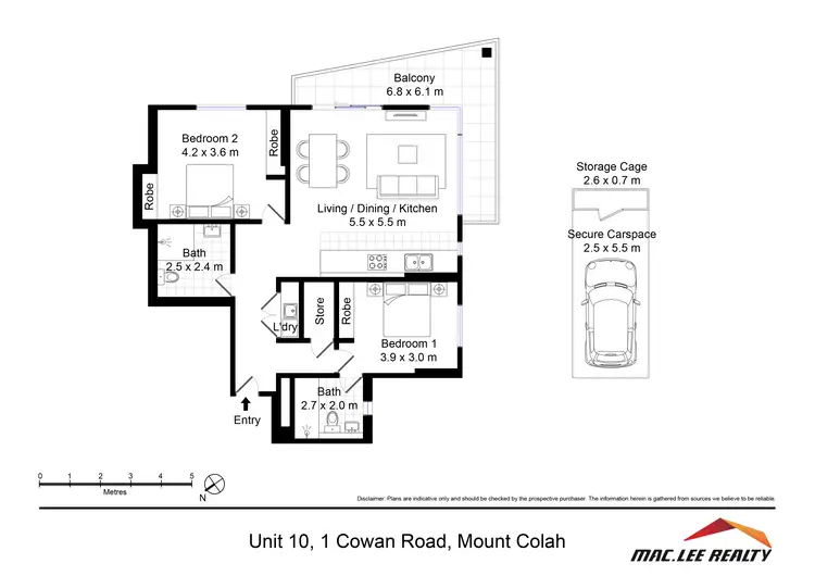 Floorplan of Homely apartment listing, 10/1 Cowan Road, Mount Colah NSW 2079