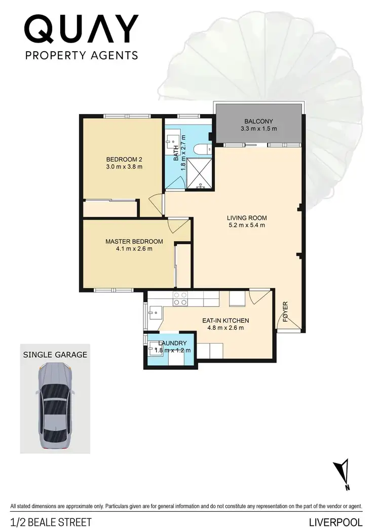 Floorplan of Homely apartment listing, 1/2 Beale Street, Liverpool NSW 2170