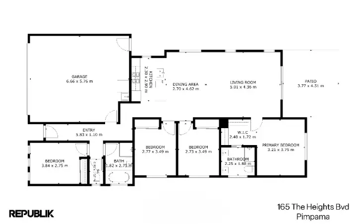 Floorplan of Homely house listing, 165 The Heights Boulevard, Pimpama QLD 4209
