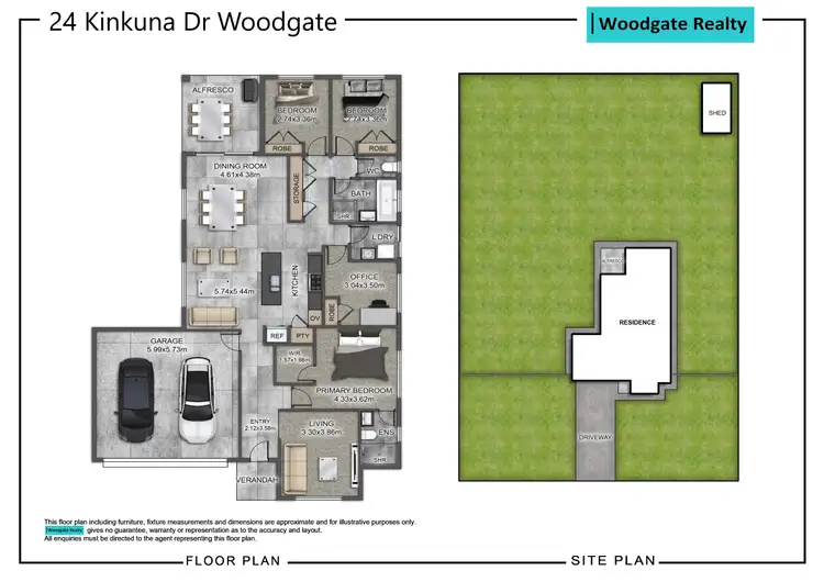 Floorplan of Homely house listing, 24 KINKUNA DRIVE, Woodgate QLD 4660
