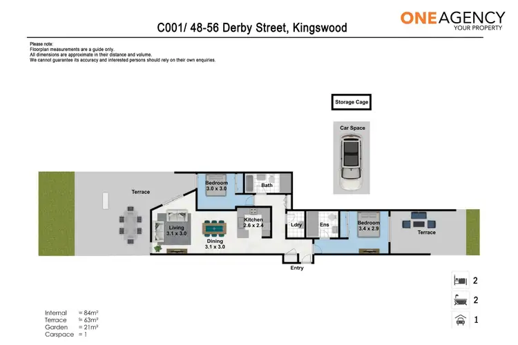Floorplan of Homely apartment listing, 48 Derby Street, Kingswood NSW 2747