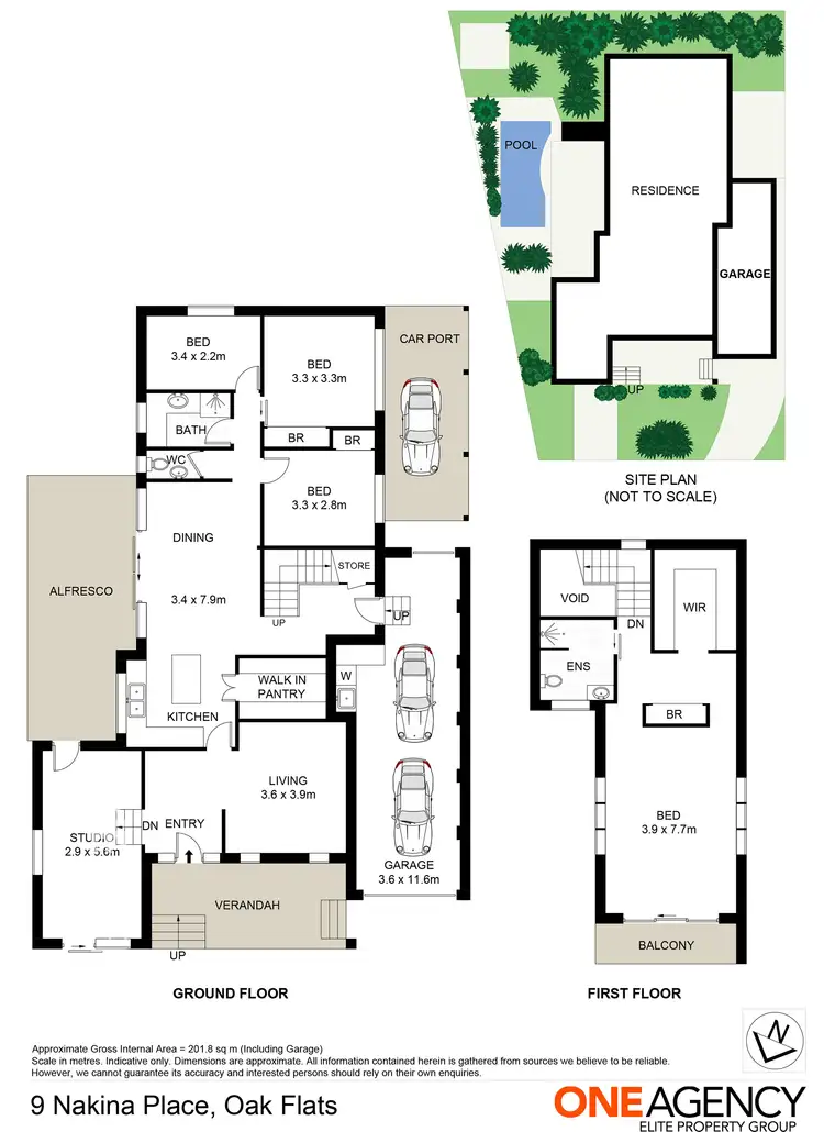 Floorplan of Homely house listing, 9 Nakina Place, Oak Flats NSW 2529