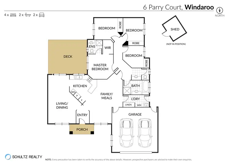 Floorplan of Homely house listing, 6 Parry Court, Windaroo QLD 4207