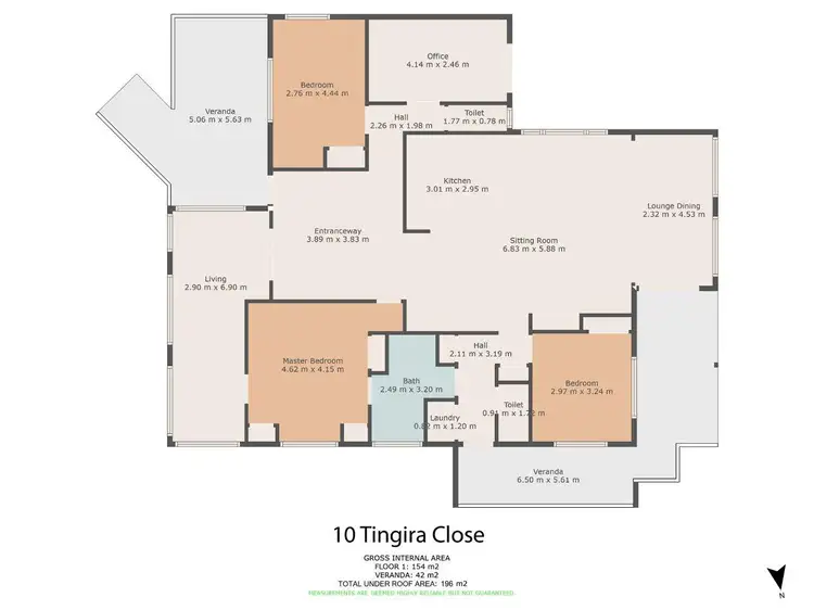 Floorplan of Homely house listing, 10 TINGIRA CLOSE, Rainbow Beach QLD 4581