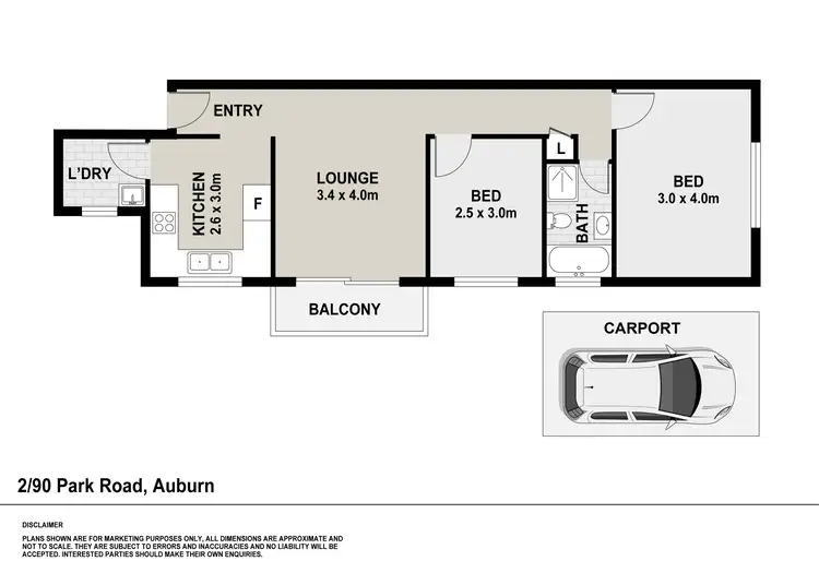Floorplan of Homely block of units listing, 90 Park Road, Auburn NSW 2144