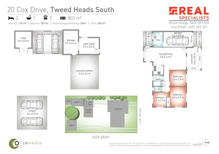Floorplan of Homely house listing, 20 Cox Drive, Tweed Heads South NSW 2486