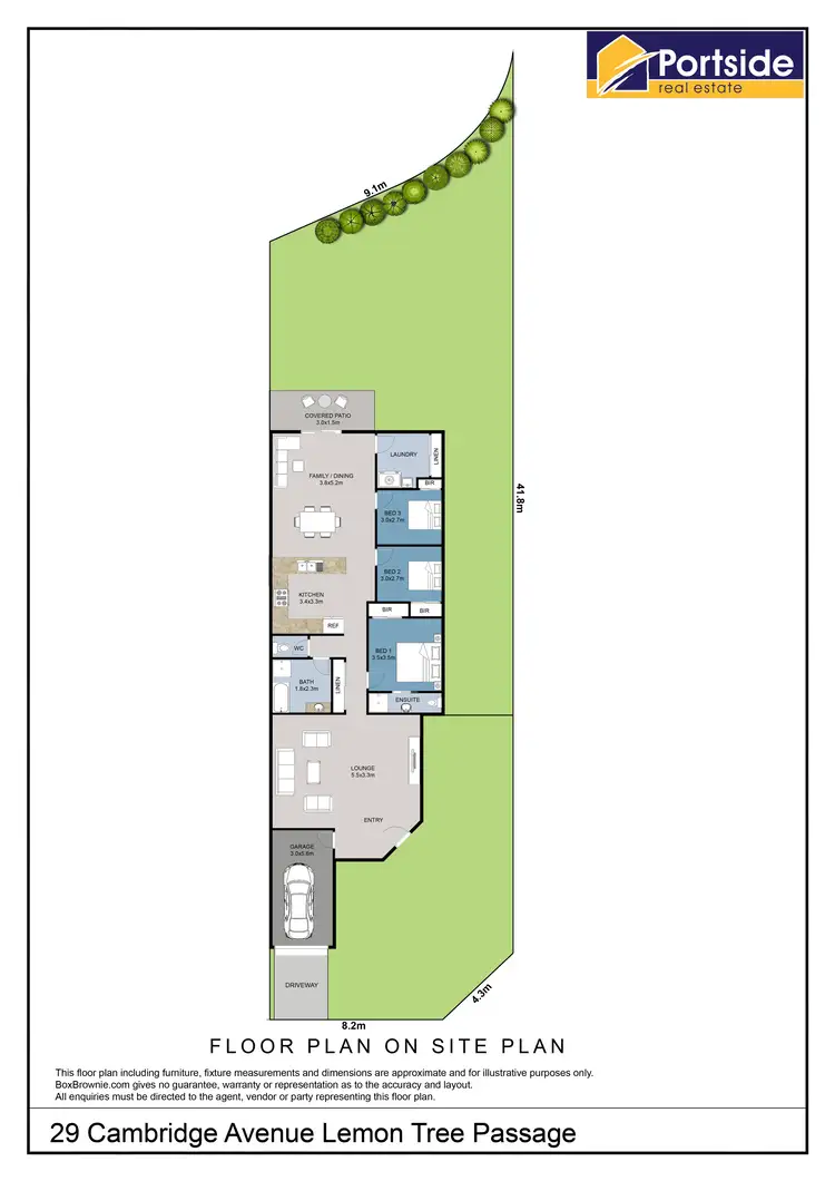Floorplan of Homely semi-detached listing, 29 Cambridge Avenue, Lemon Tree Passage NSW 2319